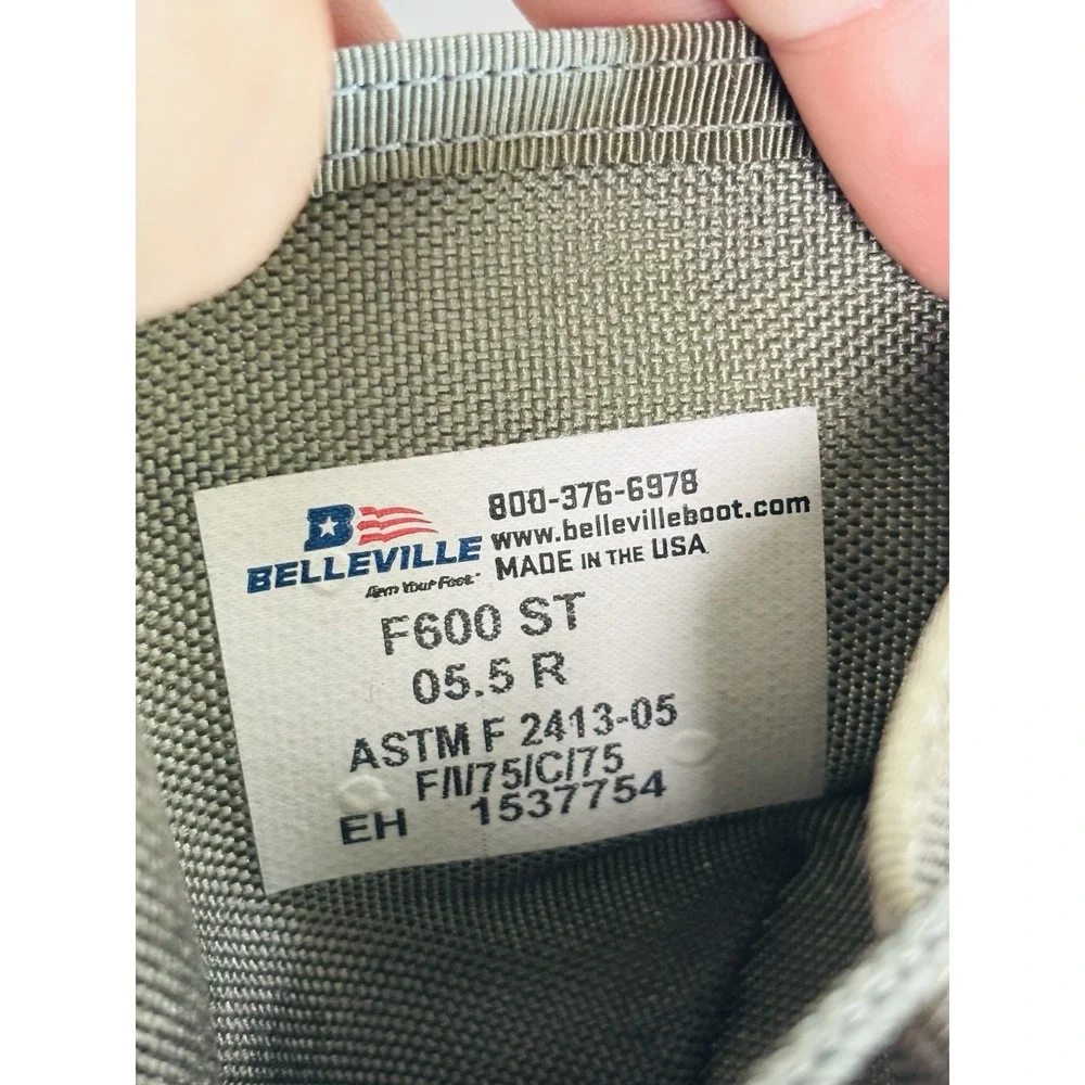 Belleville FG600 ST Steel Toe Military‎ Boots Mens 5.5R Vibram USA Hot Weather